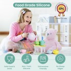 Silicone Tea Set For Toddlers 3-5 18 Pc Pretend Play Tea Party Set With Picnic C
