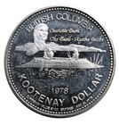 1978 Kootenay Dollar British Columbia Token Isadore Trade Dollar Proof-like