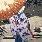 Utagawa Hiroshige Evening Snow Asakusa Ukiyo-e Woodblock Print Showa Recut Washi