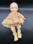 Vintage 1980s Kewpie Inspired Doll With Crochet Dress