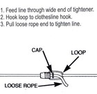 Zinc-plated Clothesline Tightener 110 Lb  Load Laundry Line Tension Rustproof