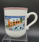 Villeroy   Boch Naif Christmas Mug s  Motif B Mint Red Trim 