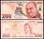 Turkey 6 Pcs Unc Set  5 10 20 50 100 200 Lira 2022 2024 2025  Pick 222 To 227
