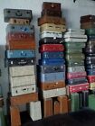 Vintage Suitcase Luggage Lot Samsonite Trunk Leather Old Retro Hard Multiple Mod