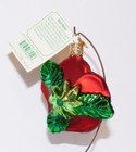 2019 Red Rose - Old World Christmas Blown Glass Ornament New W tag 36251