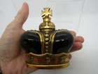  Prince Matchabelli  Crown Shape Perfume Bottle   Large Black Glass 