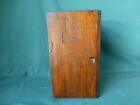 Antique Walnut Microscope Carrying Case With Dovetailed Drawer   Original  Key