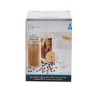 Mainstays Briar Can Glass Drinkware With Lids  straws  Set Of 4 