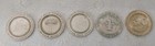 Lot Of 5 Different Las Vegas Nevada  1 00 Dollar Slot Gaming Token Tokens