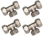 4pk-for Rapidair Maxline Compressed Air Piping 3 4  Tee M8011 Fitting Max Line 