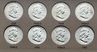 Us Complete Set Franklin Silver Half Dollars Bu 1948 - 1963  35 Coins 