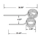 Double Rake Tooth 16 5  Tine X 15 43  Tine X 1 65  Coil X 4 37  Tine Gap Pz-6