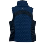 Kerrits Womens Small Blue Black Full Motion Quilted Vest Full Zip Pockets