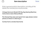 Kenmore Model 1211 Zig Zag Sewing Machine Instructions Users Manual Book Vtg