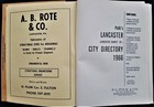 1966 Vintage Lancaster Co Pa Directory Genealogy Names Addresses Ad History Polk