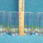 Vtg Arby s Christmas Holly Berry Water Glasses Set 12 Oz  Gold Rimmed 