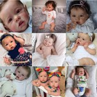 Silicone Vinyl Reborn Baby Dolls Lifelike 22in Newborn Handmade Doll Child Gift