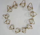 New 12 Pcs Double Wire Grib Mizrab Mijrab Brass Professional  Musical Instrument