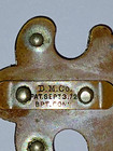 Antique Brass Button Holer Sewing Tool Knife Pat 1872 Victorian Notions