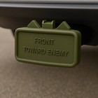    front Towards Enemy    Claymore Trailer Hitch Cover - Made In The Usa-collectible