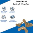 Metric Brass Extra Large Wing Butterfly Wing Nuts Din 315 M3 M4 M5 M6 M8 M10 M12