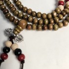 Tibetan Buddhist 6mm 108 Wooden Prayer Beads Mala Bracelet Olive Green