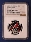 2025 Silver Piedfort Proof 50p  the Red Arrows  Ngc Graded Pf69 With Case   Coa