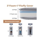 4inch Cot Mattress Topper narrow Twin Gel Infused Memory Foam machine Washabl   