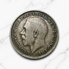 1919          Great Britain Silver  0 925  Threepence George V  Free Shipping 