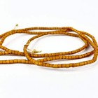 Very Old Orange Whitehearts Flat Ended Trade Beads 30inch Matter Collection