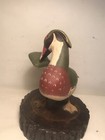 Preening Wood Duck Drake Decoy Raised Wing 1 2 Size Vintage Bob Patterson 