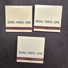 Vintage Royal Viking Line Matchbooks Lot Of 3