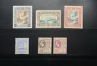 British Guiana High-value Stamps  153-155   185   187 Mnh mh Cv 200 00 