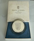 1972 Panama Proof Sterling Silver 3 8oz 20 Balboas Coin W Simon Bolivar