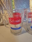 Schmidt Beer Heavy Glass Pitcher  - Set Of  2 