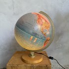 Vintage Replogle World Horizon Series 12    Illuminated Light Up Globe Wooden Base