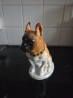 Lomonosov Porcelian French Bulldog Boxer Dog Figurine