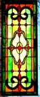 Stained Glass  Window Hanging 31 1 2 X 13  Including Hooks