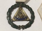Masonic Sterling 33 Medal Ribbon   Scottish Rite Trice Potent Master Medal 1984