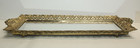 Vtg Vanity Mirrored Tray Hollywood Regency Style 20 x6 75  Gold Tone Filigree