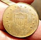  1830-36  Baltimore Ship   Shield Rarely Offered Token No Stars Below Ship  S-11