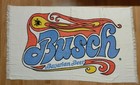 Vintage Busch Bavarian Beer Anheuser Beach Party Towel 58 x33 