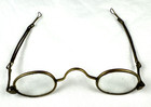 Antique Sliding Temple Reading Glasses Spectacles Metal Oval Shape  Free Ship
