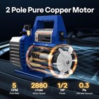1 2 Hp 5 Cfm Vacuum Pump Air Conditioning Vacuum Pump 2 Stage Rotary Vane Hvac