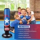 63  Kids Punching Bag  Inflatable Boxing Bag Stand W air Pump  Karate Taekwondo