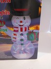 7  Ft Inflatable Snowman Christmas Blow Up Decor Led Lighted W disco Lights New