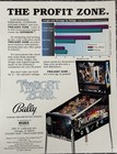 Bally Pinball Original Bifold  4 Sides  Promo Brochure Flyer Twilight Zone 1993