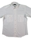 White Aviator Style Pilot Shirt  Short Sleeve By Ruddock Bros - Men s Sizes