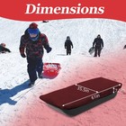 Durable Snow Sled Cover - Waterproof 600d Oxford Fabric  Adjustable Elastic Band