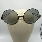 Oleg Cassini Cool Ray Polaroid 340 Round Gold Sunglasses 1960s Vtg Hippy Gypsy
